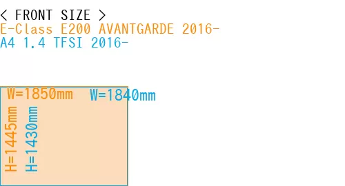 #E-Class E200 AVANTGARDE 2016- + A4 1.4 TFSI 2016-